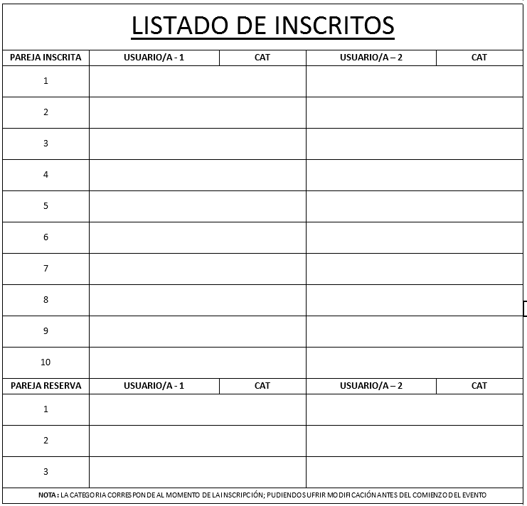 Inscritos
